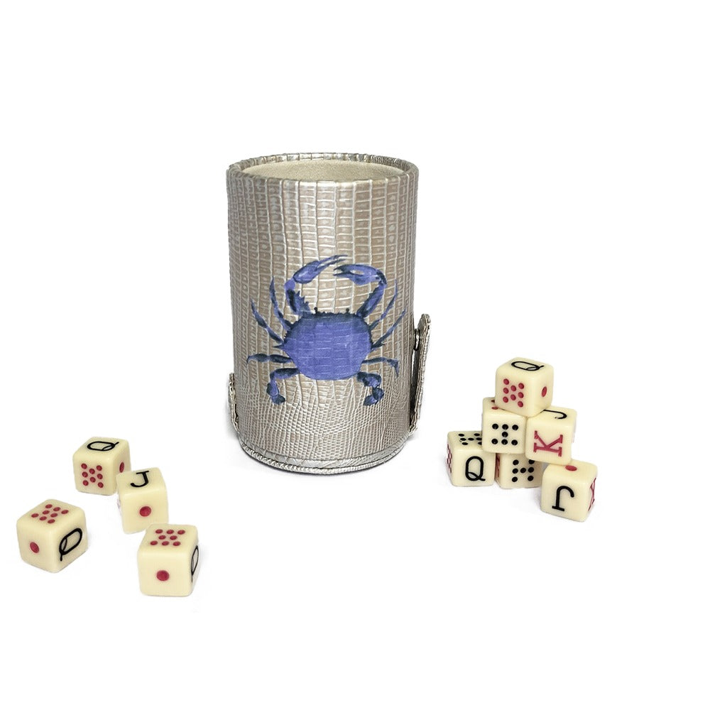 CUBILETE CON TAPA TEJUS PLATA BEIGE