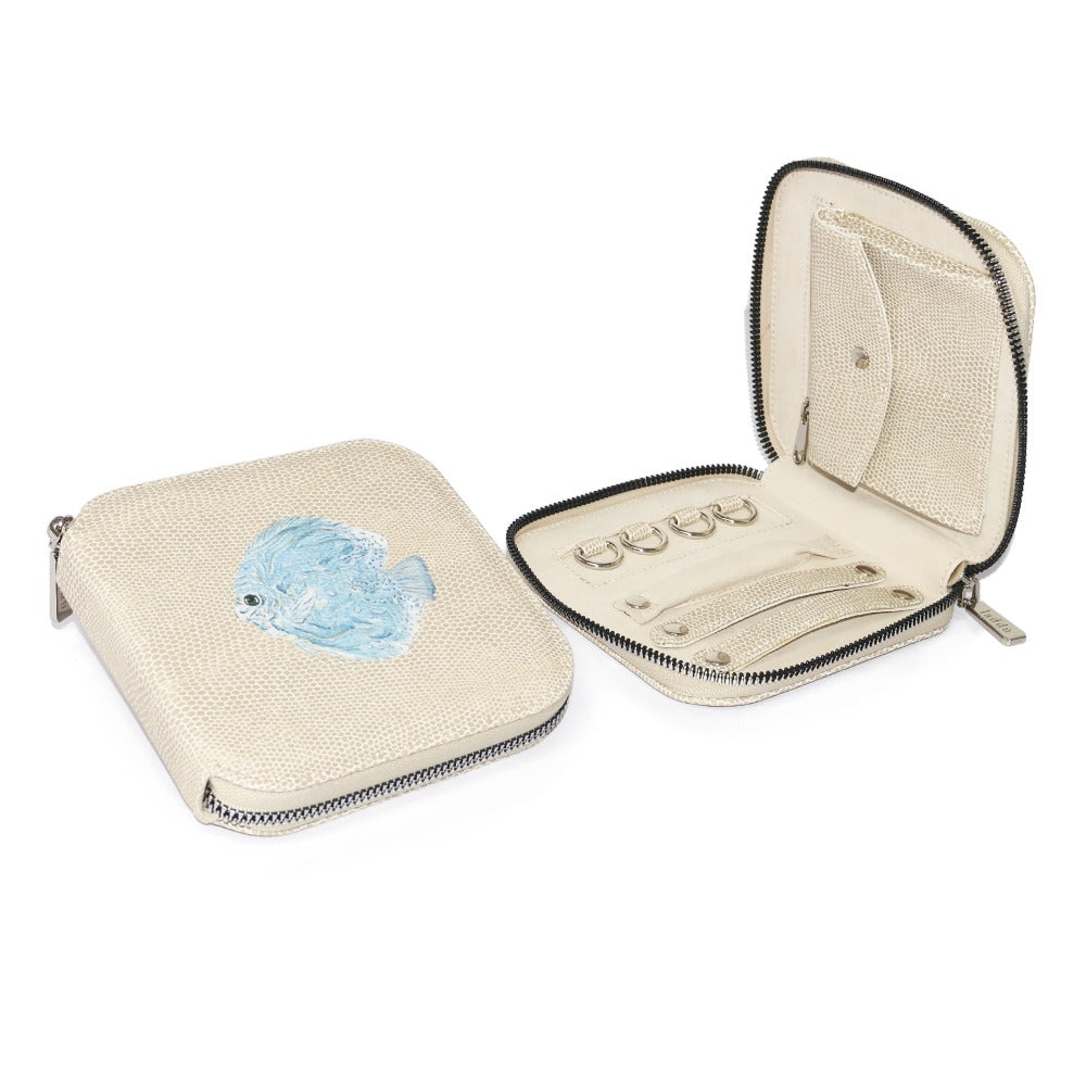 JOYERO DE VIAJE RAYITAS CARNE