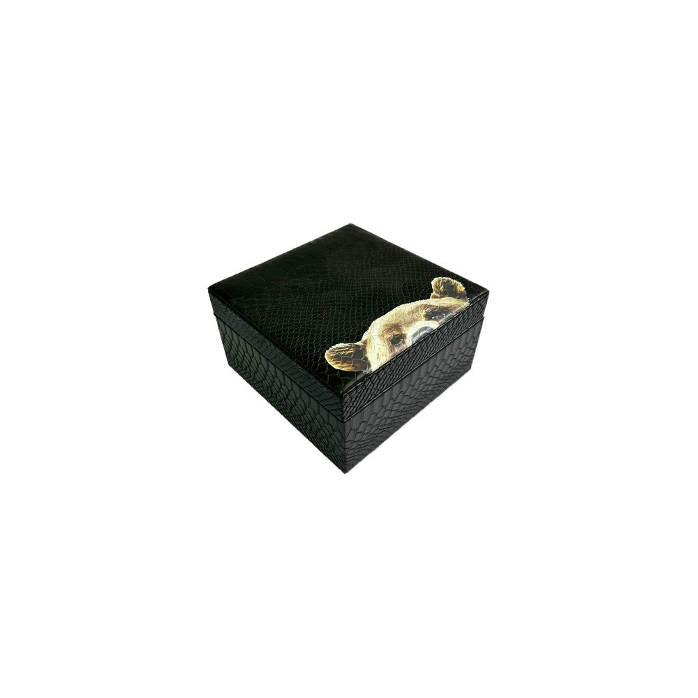 CAJA DECORATIVA CHICA NEGRO MATE