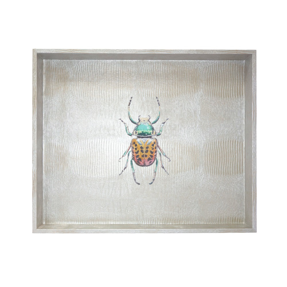 CHAROLA EXTRA GRANDE TEJUS PLATA BEIGE