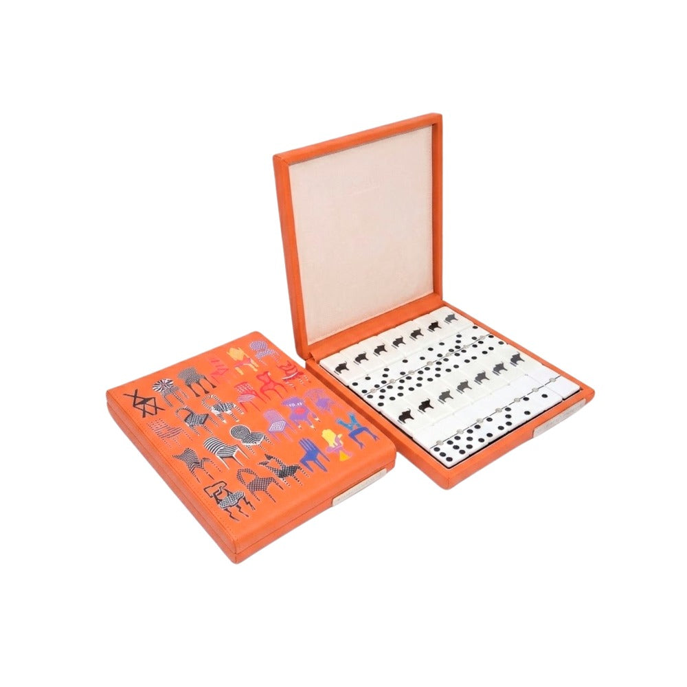 DOMINO PLANO CHICO FORRO NARANJA PEDRO FRIEDEBERG