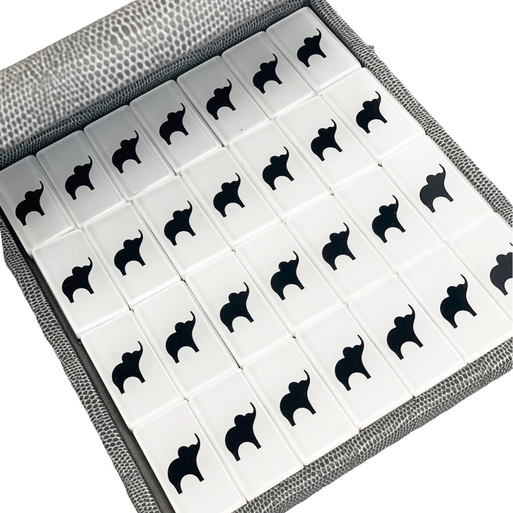 DOMINO PLANO CHICO REPTIL GRIS TAY XACUR