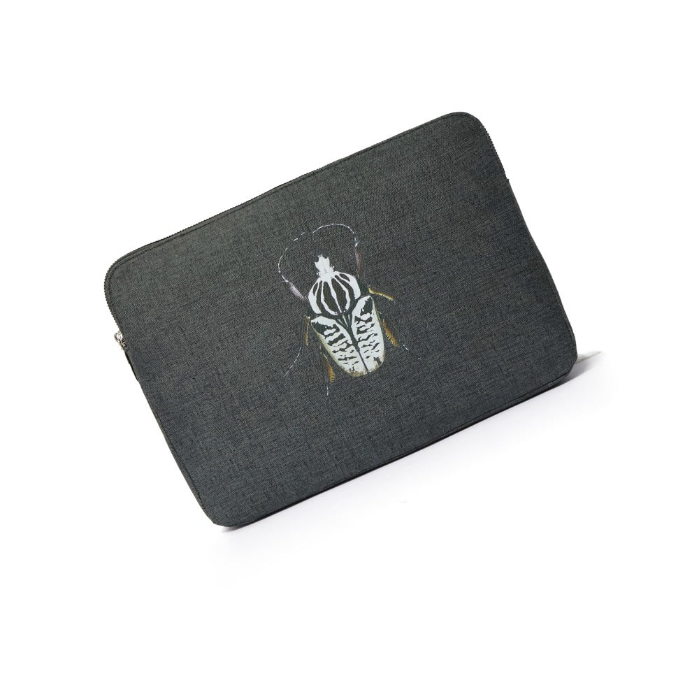 PORTA LAPTOP 13 FIORE GRAFITO