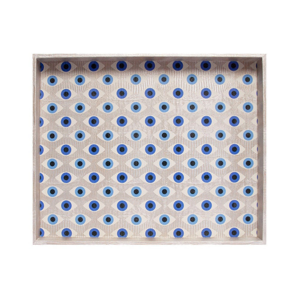 CHAROLA EXTRA GRANDE TEJUS PLATA BEIGE