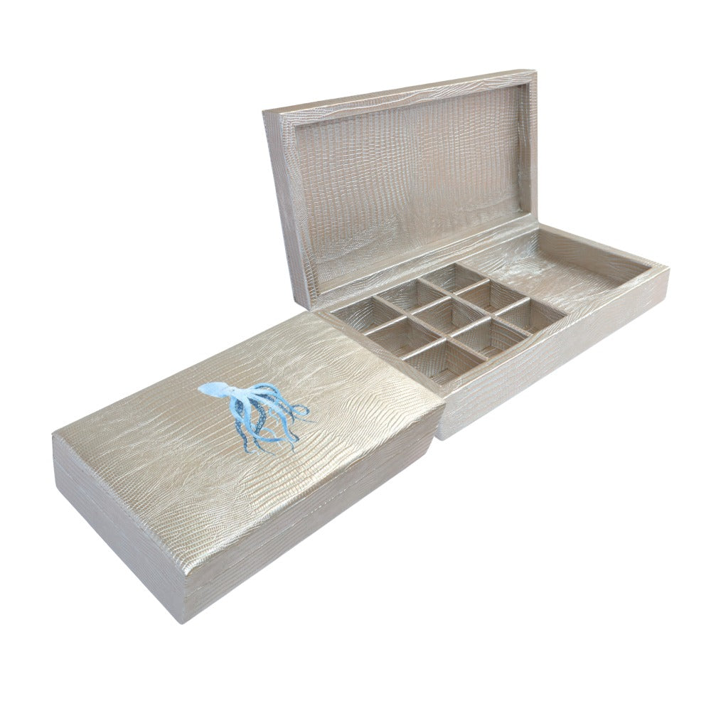 JOYERO ESPECIAL TEJUS PLATA BEIGE