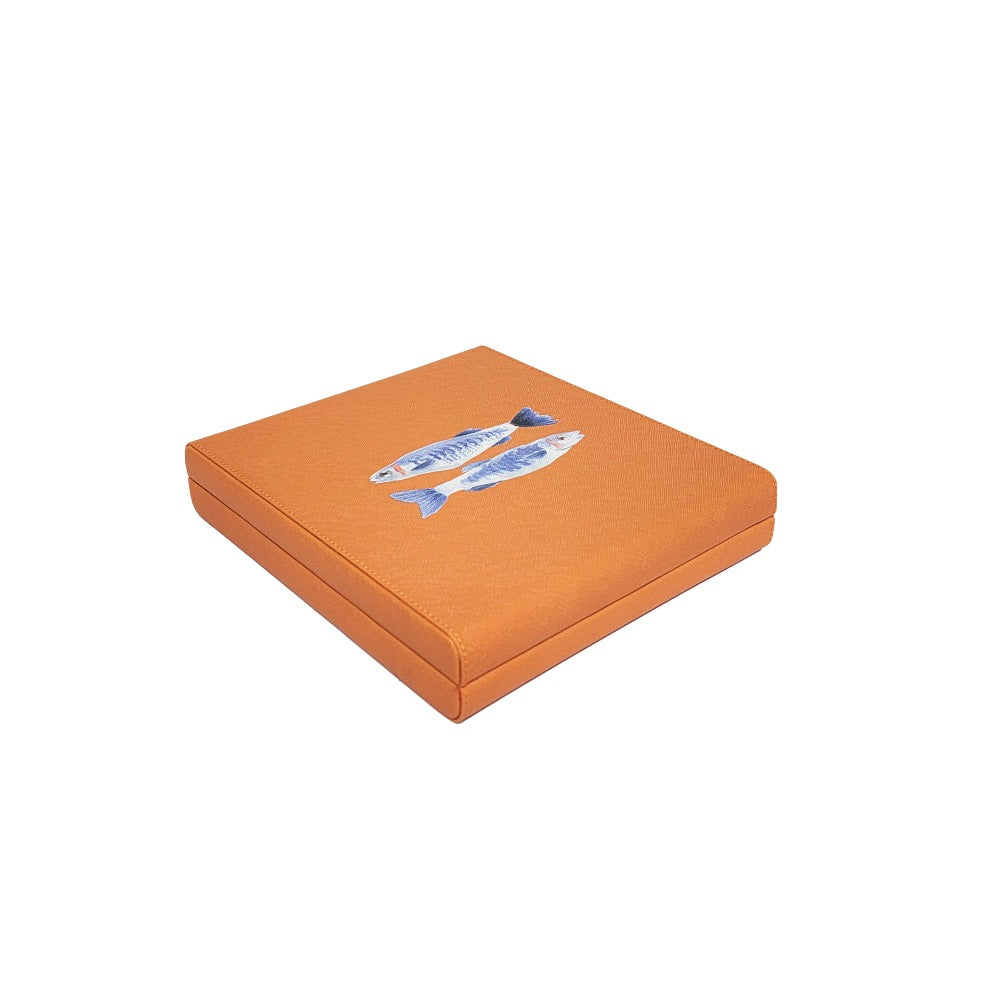 DOMINO INGLES FORRO NARANJA