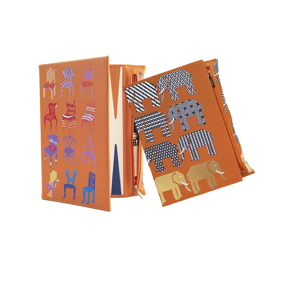 BACKGAMMON DE VIAJE FORRO NARANJA PEDRO FRIEDEBERG