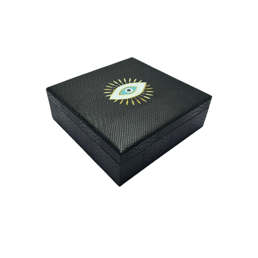 CAJA DECORATIVA GRANDE NEGRO MATE