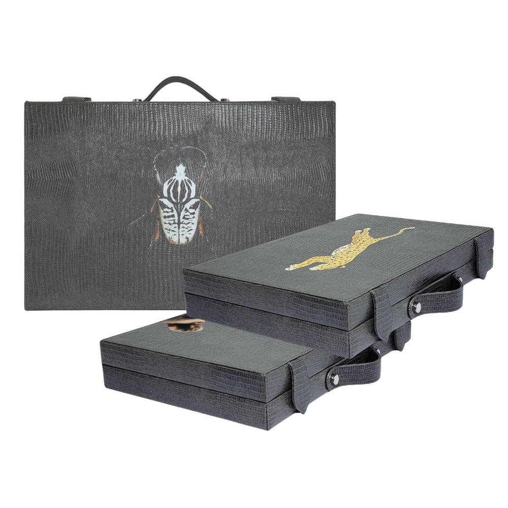 BACKGAMMON MEDIANO GRIS ARMADILLO