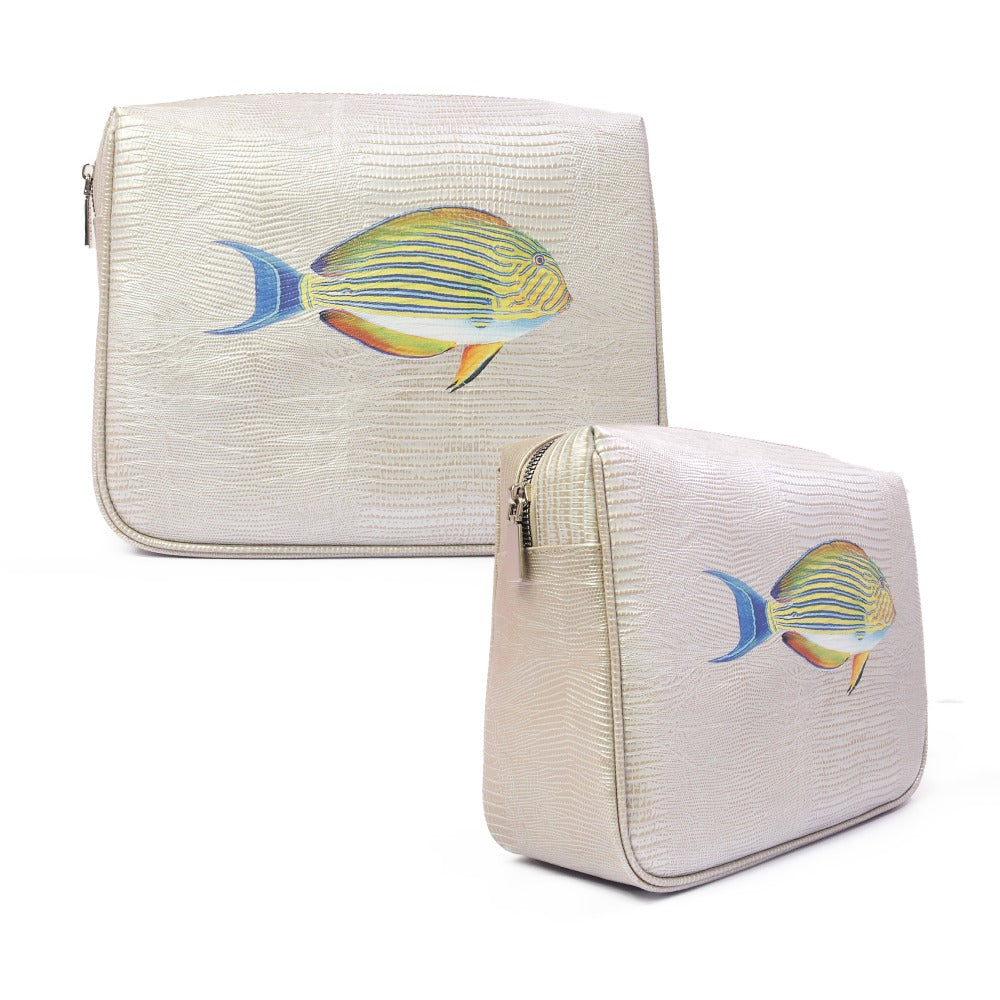 NECESER EXTRA GRANDE TEJUS PLATA BEIGE