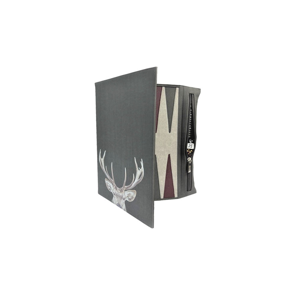 BACKGAMMON DE VIAJE FORRO COOL GREY