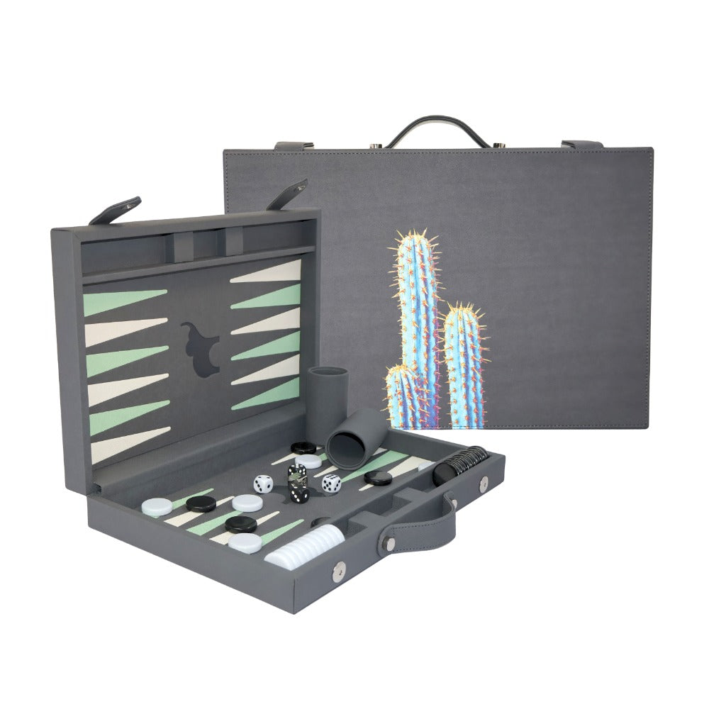 BACKGAMMON MEDIANO FORRO COOL GREY