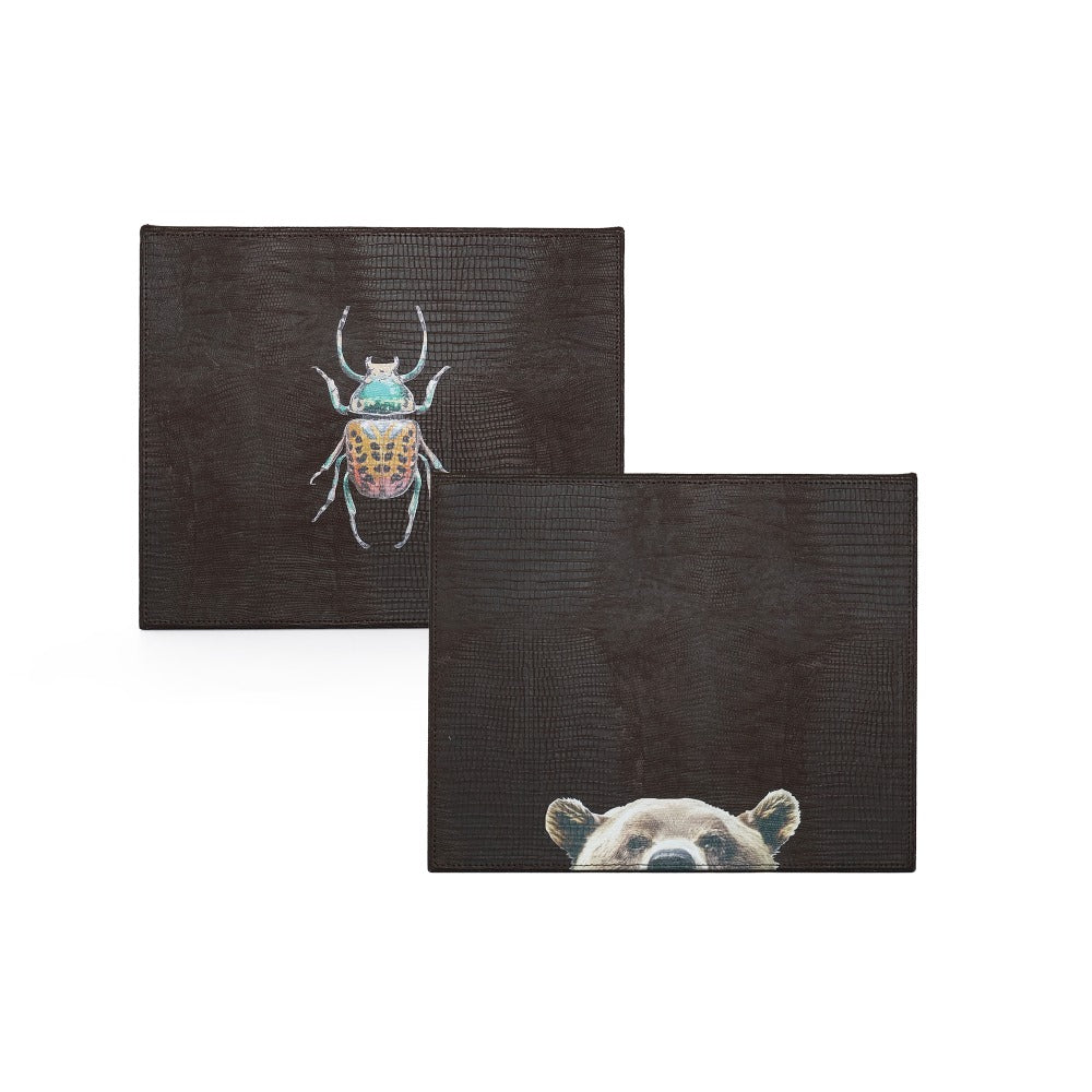 SET CUBILETES TABACO ARMADILLO MATE