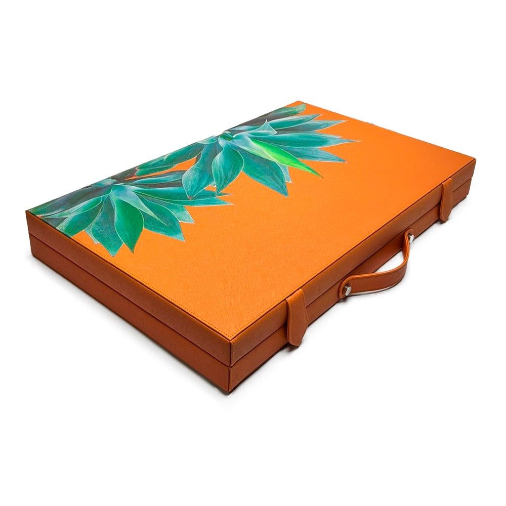 BACKGAMMON GRANDE FORRO NARANJA