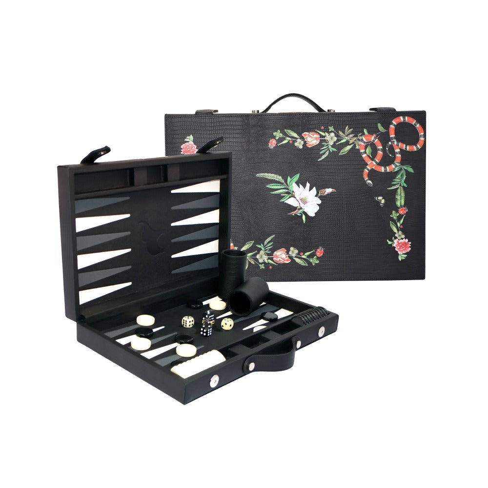BACKGAMMON MEDIANO NEGRO ARMADILLO MUZALUCI