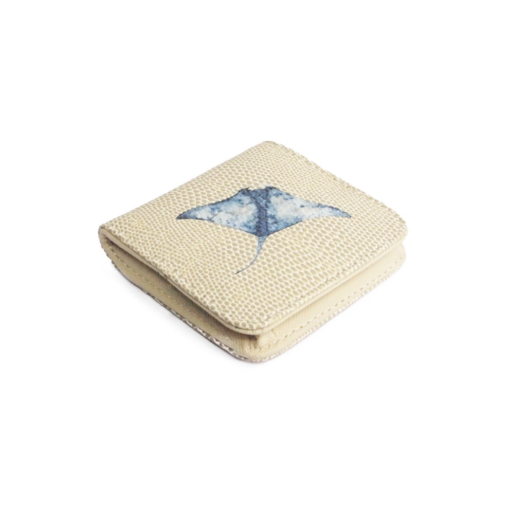 MONEDERO CUADRADO RAYITAS CARNE