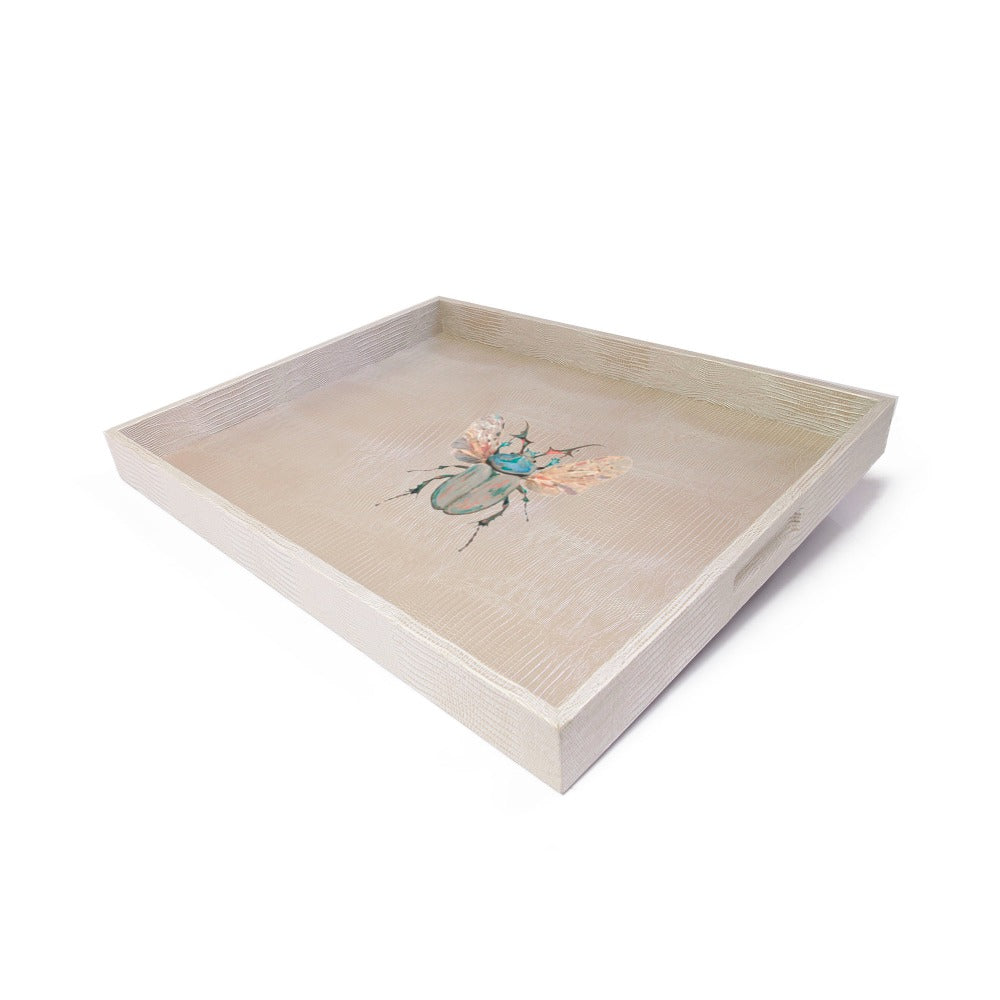 CHAROLA EXTRA GRANDE TEJUS PLATA BEIGE
