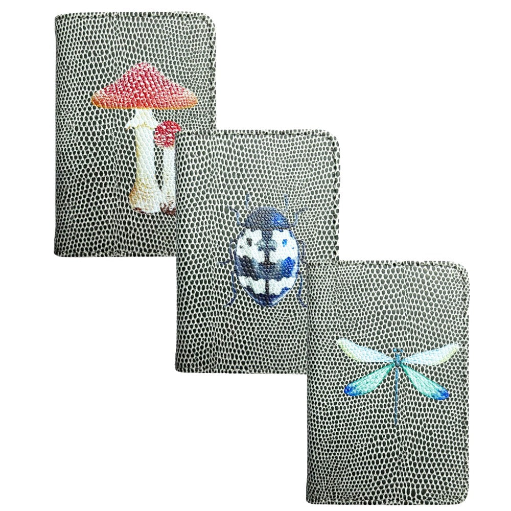 TARJETERO NACHO REPTIL GRIS