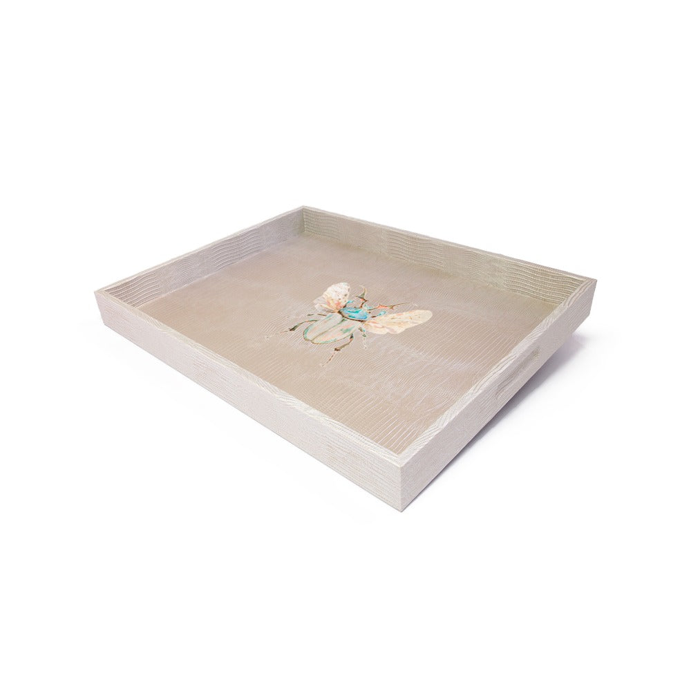 CHAROLA GRANDE TEJUS PLATA BEIGE