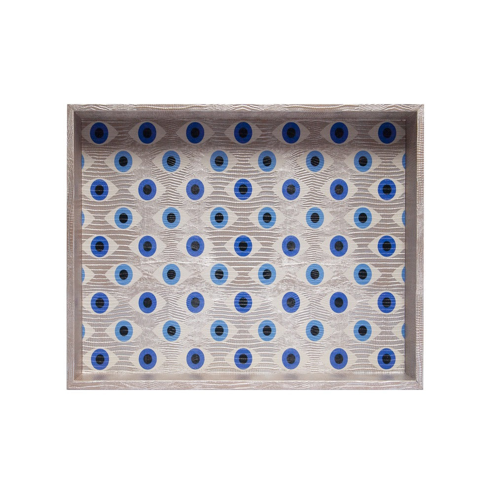 CHAROLA GRANDE TEJUS PLATA BEIGE