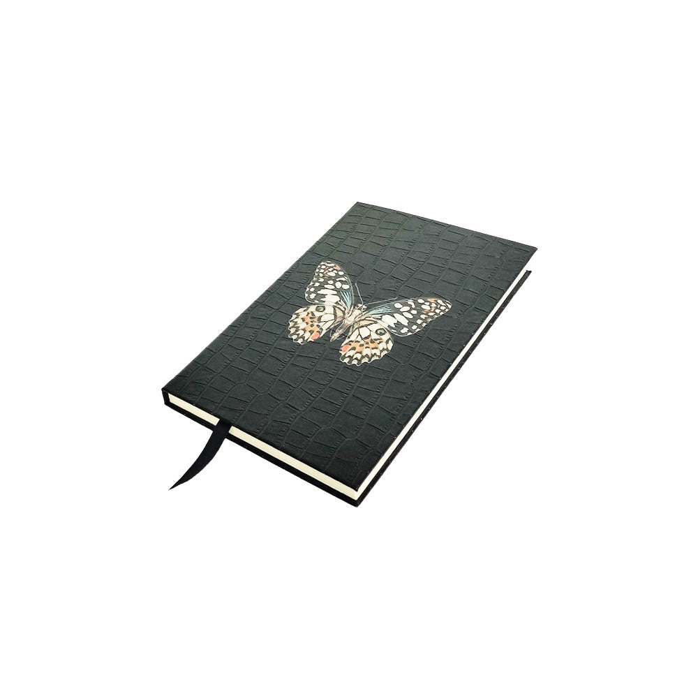 LIBRETA CROCO NEGRO