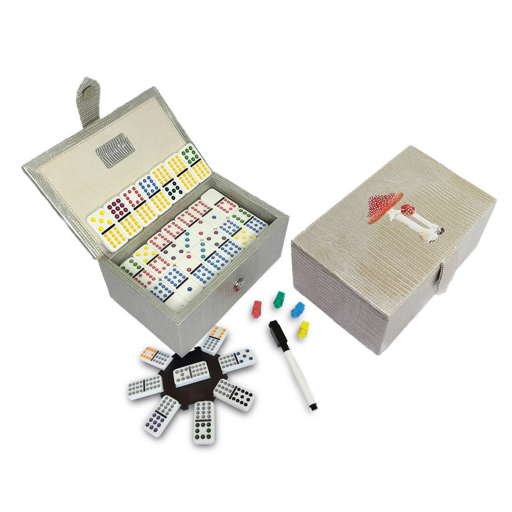 DOMINO CUBANO TEJUS PLATA BEIGE