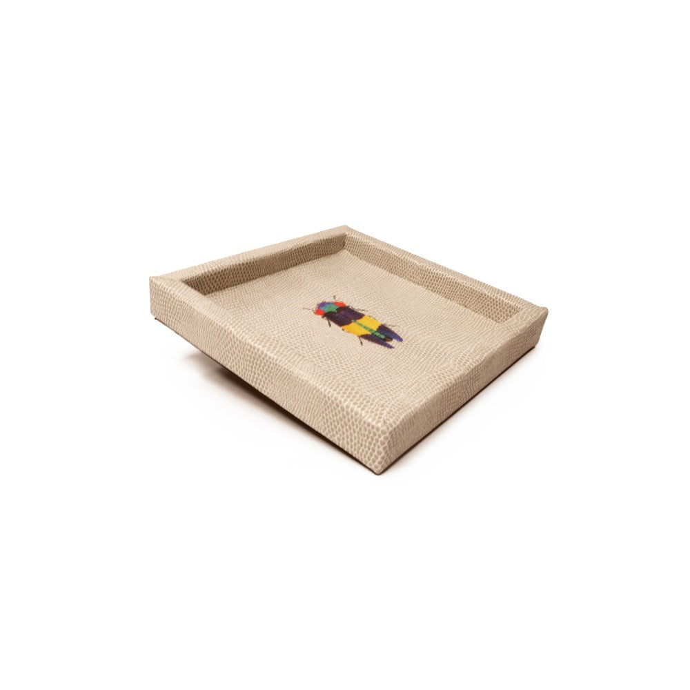 CHAROLA 15 X 15 RAYITAS CARNE