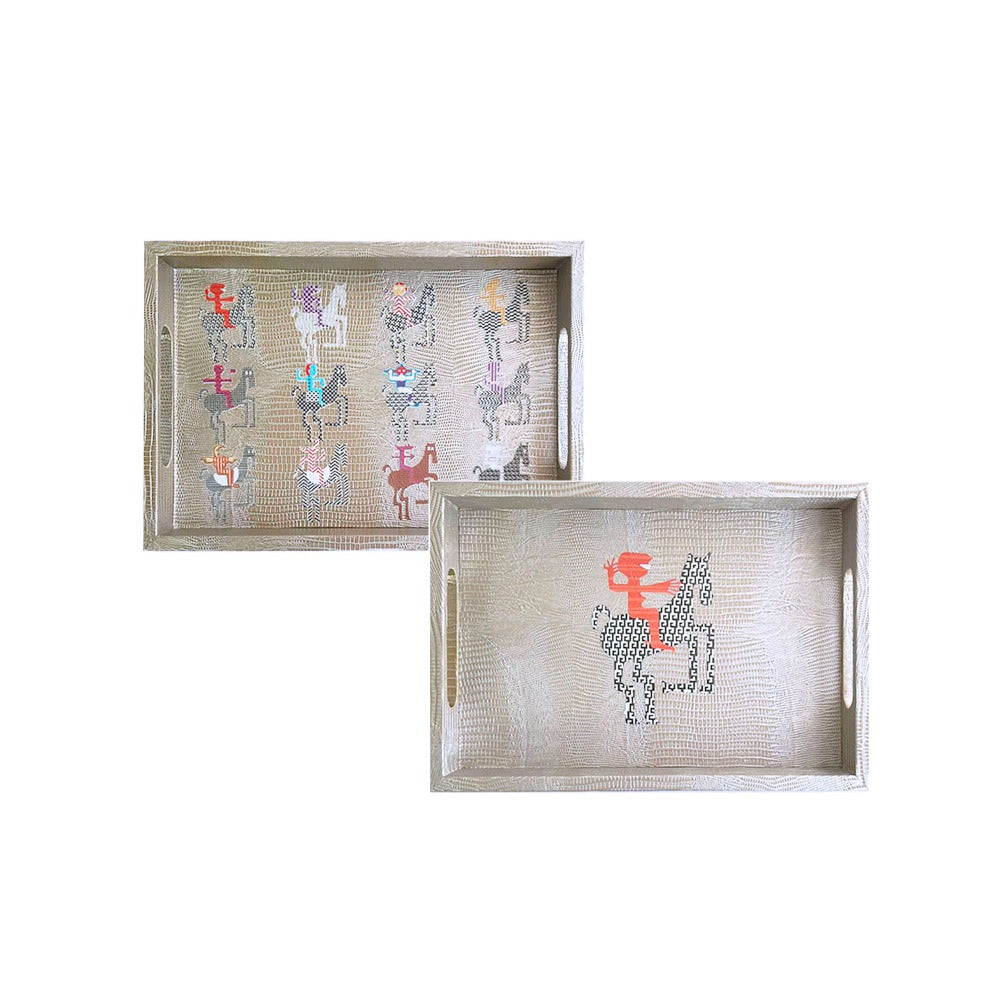 CHAROLA BURO TEJUS PLATA BEIGE PEDRO FRIEDEBERG