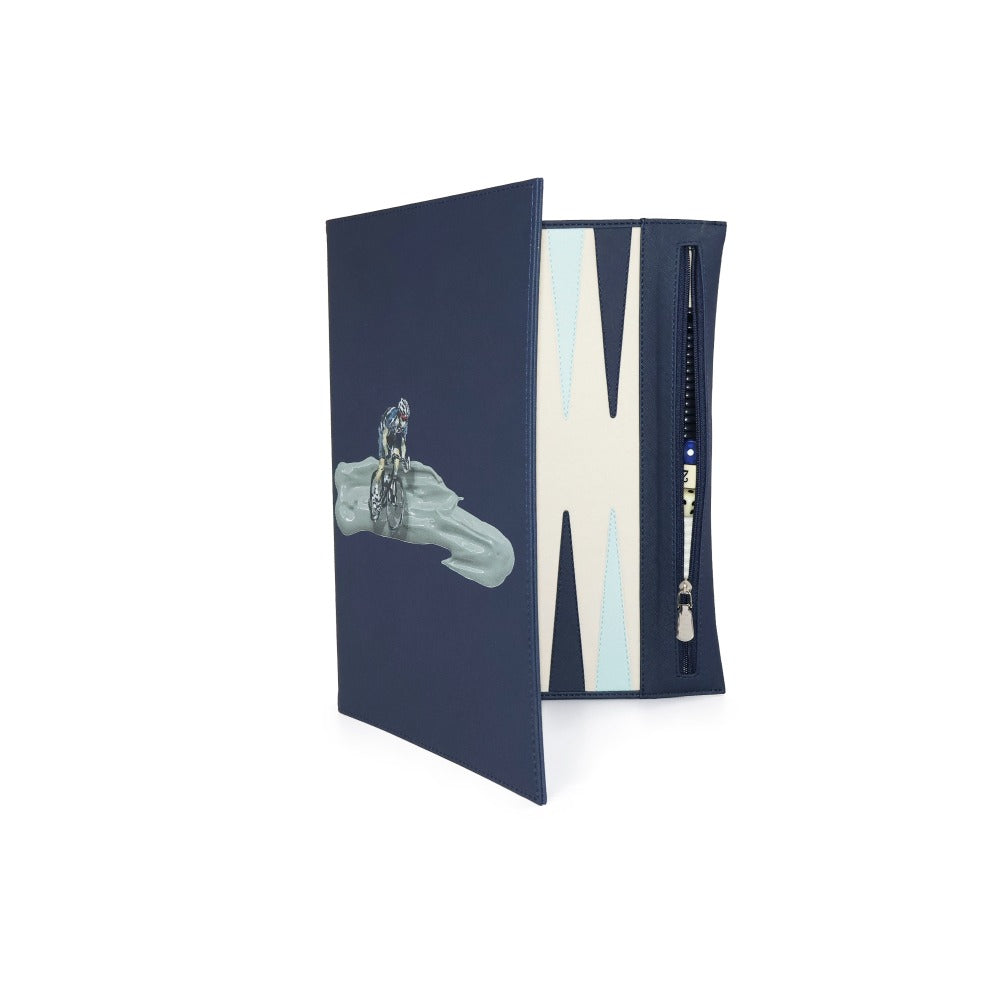 BACKGAMMON DE VIAJE FORRO AZUL NOCHE TAY XACUR