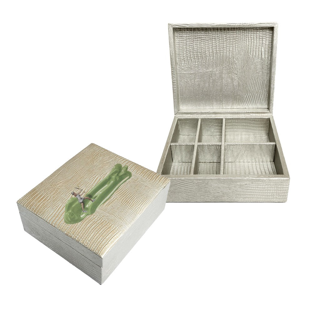 JOYERO BURO TEJUS PLATA BEIGE TAY XACUR