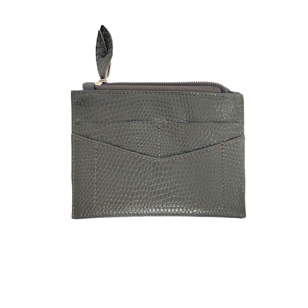 TARJETERO CHUCHO LIZARD GRIS OSCURO