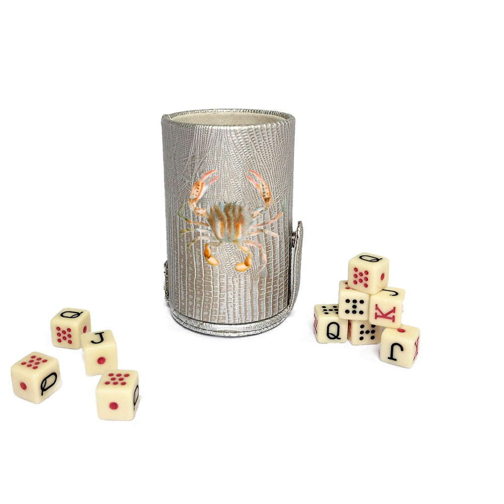 CUBILETE CON TAPA TEJUS PLATA BEIGE