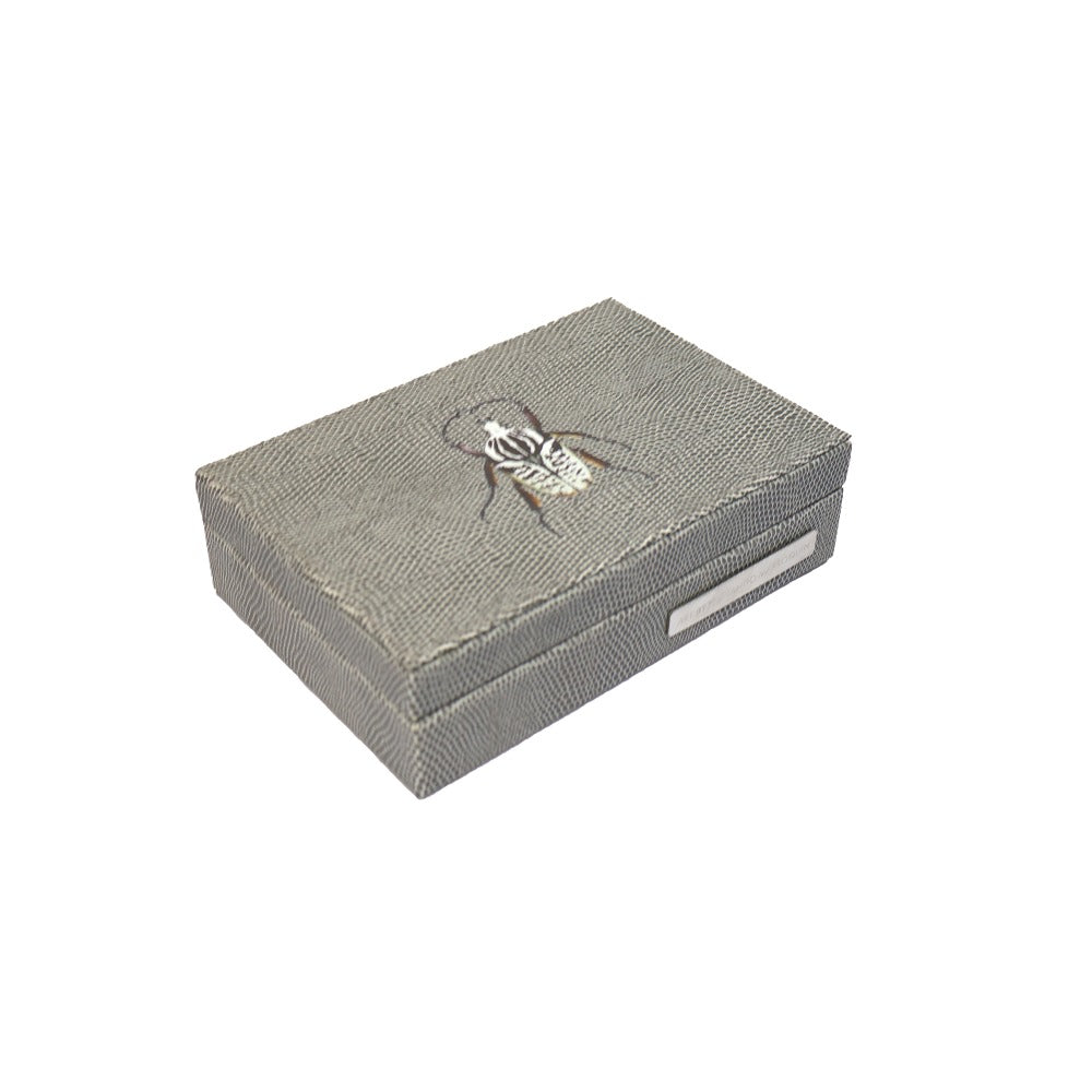 BARAJAS LUJO REPTIL GRIS