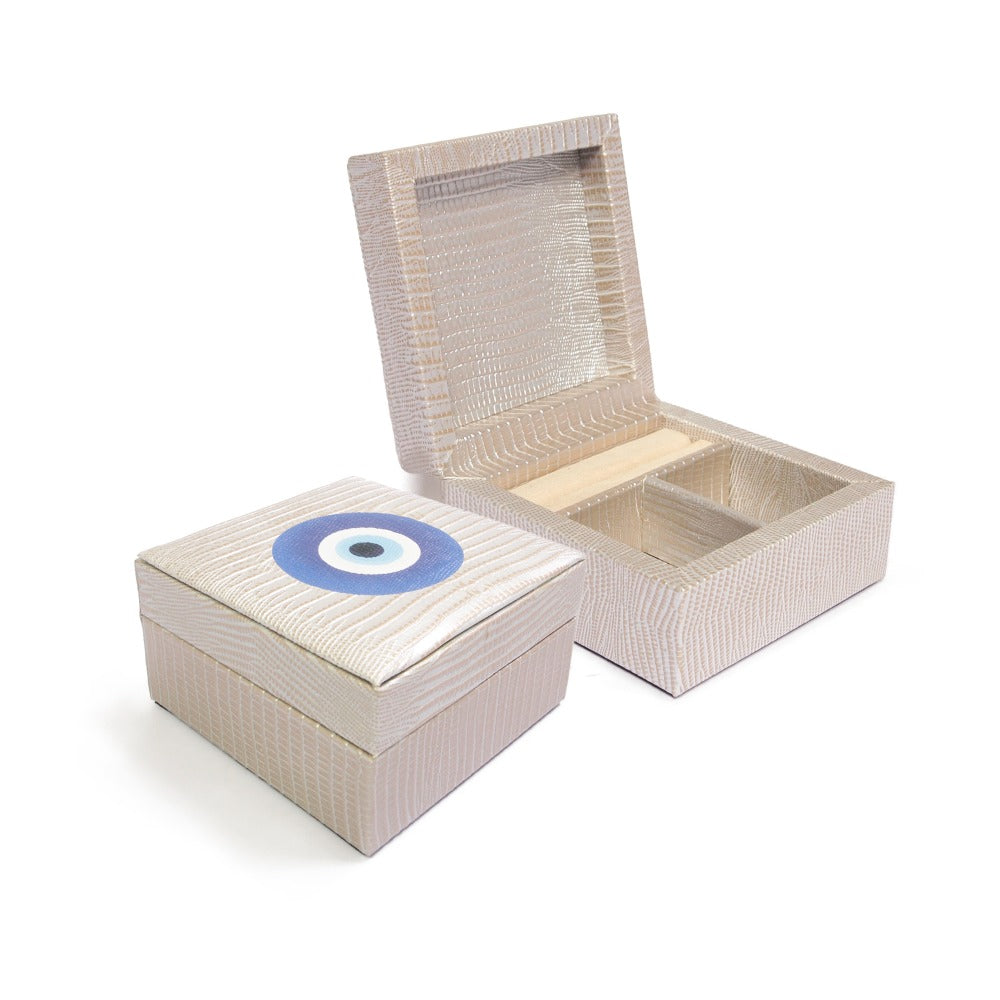 JOYERO MINI TEJUS PLATA BEIGE