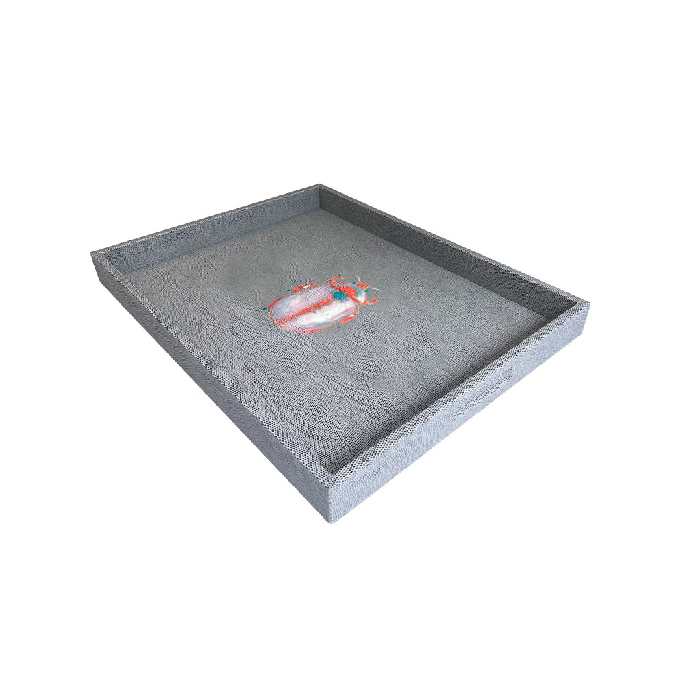 CHAROLA GRANDE REPTIL GRIS