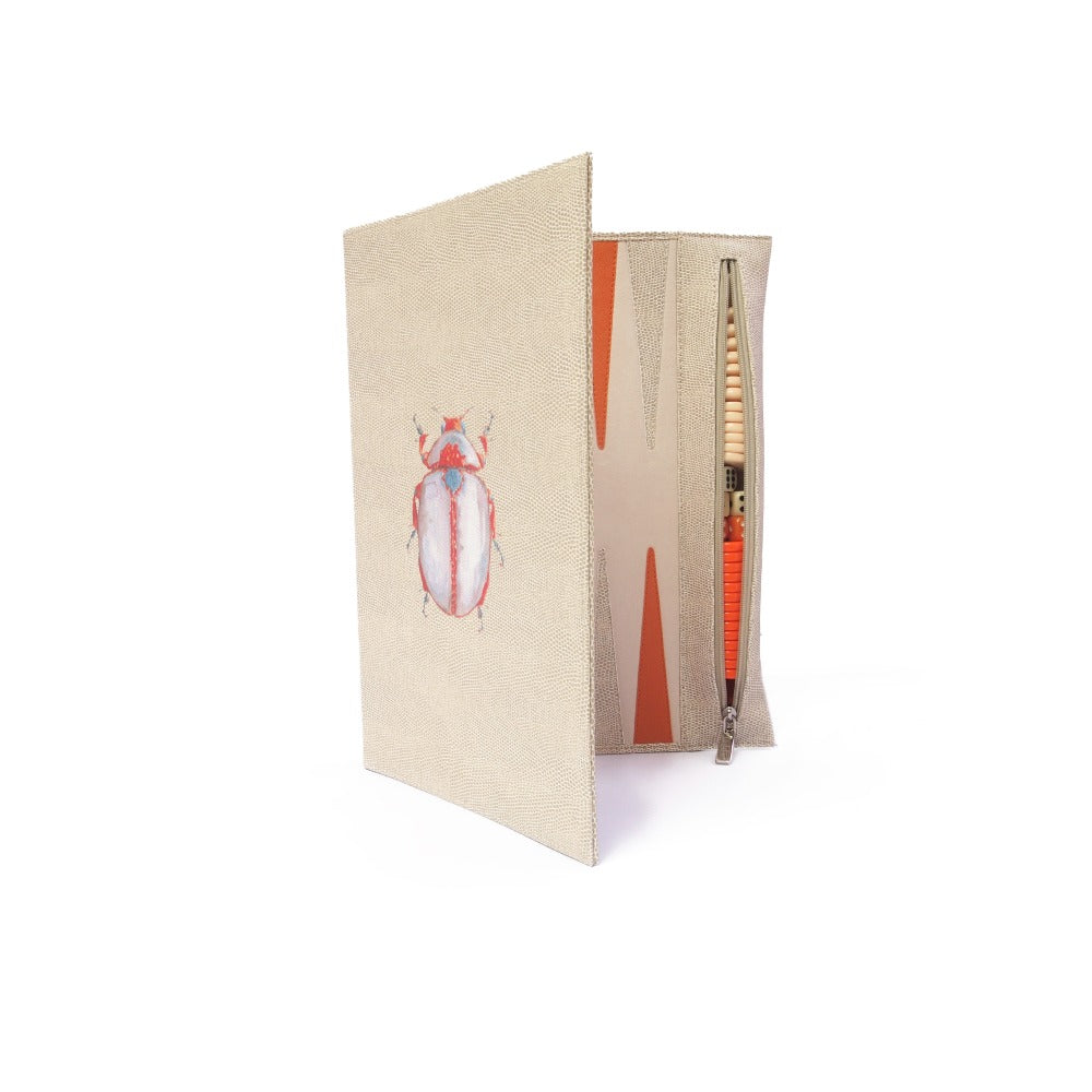 BACKGAMMON DE VIAJE RAYITAS CARNE