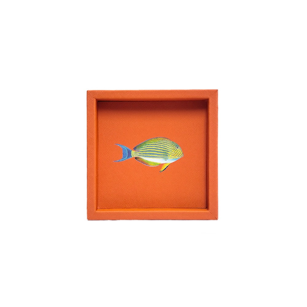 CHAROLA 15 X 15 FORRO NARANJA