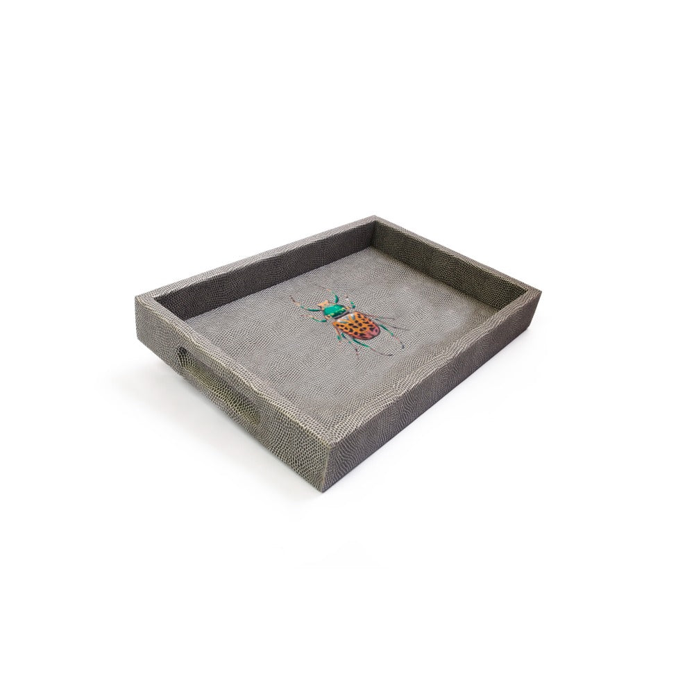 CHAROLA BURO REPTIL GRIS