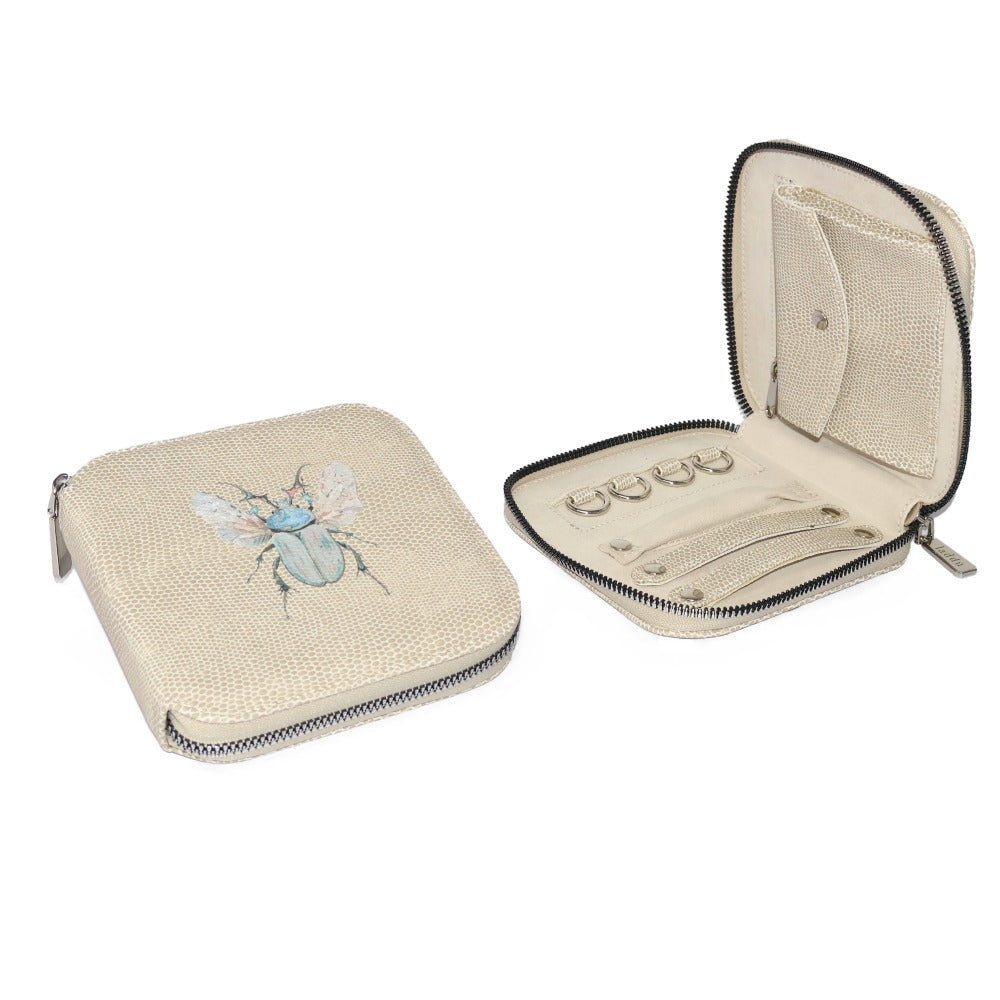 JOYERO DE VIAJE RAYITAS CARNE