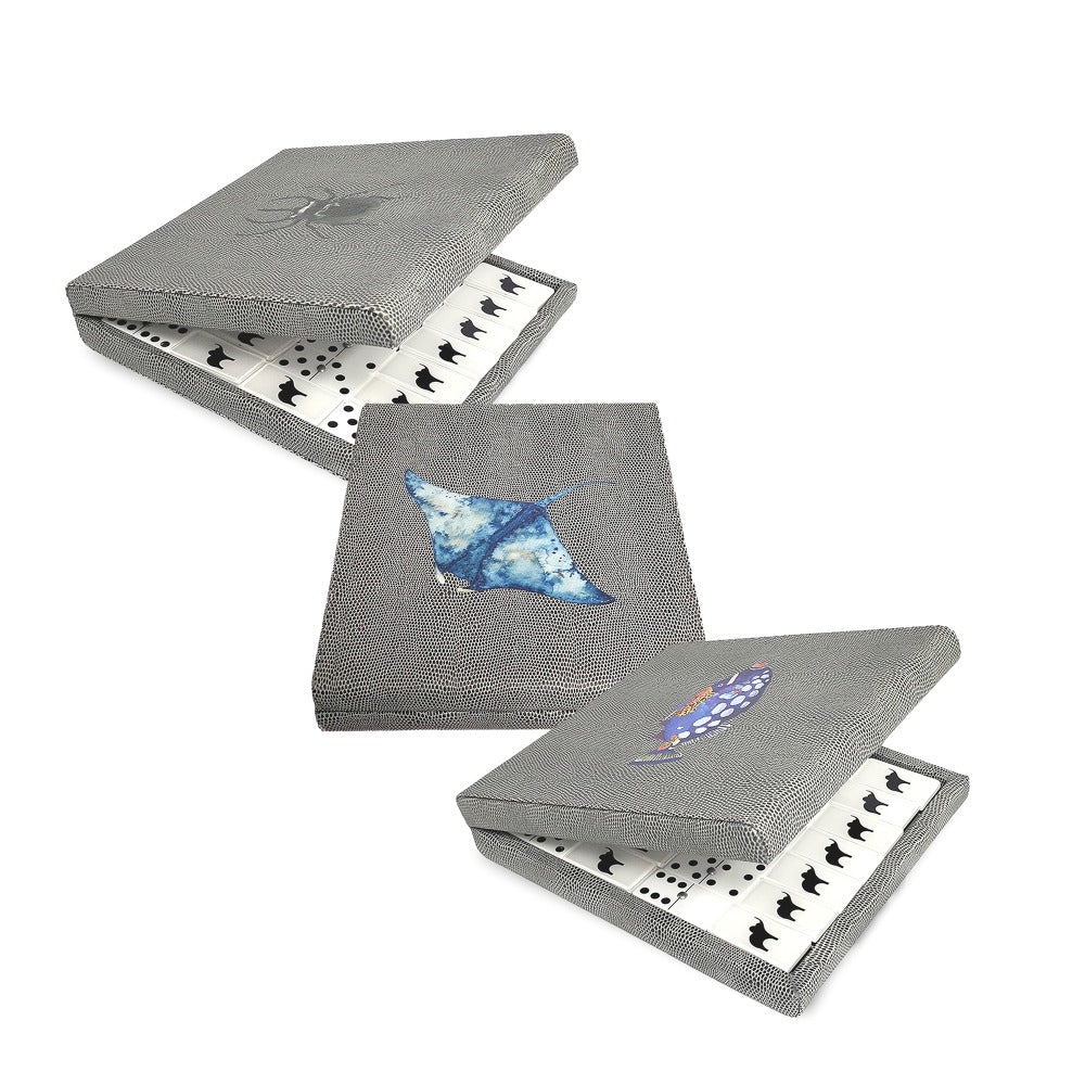 DOMINO PLANO CHICO REPTIL GRIS