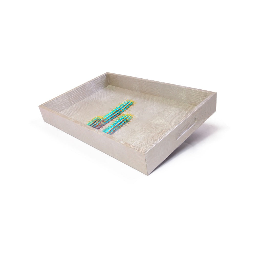 CHAROLA MEDIANA TEJUS PLATA BEIGE