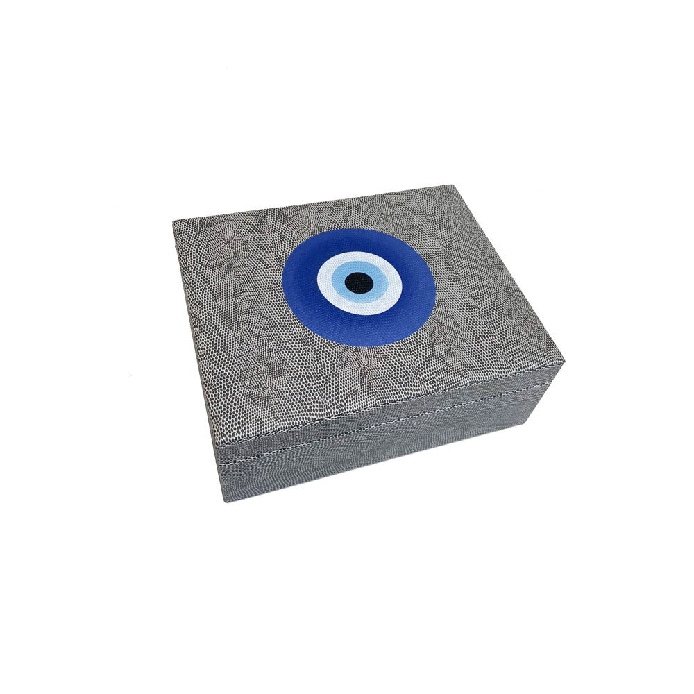 CAJA DE TE 6 REPTIL GRIS