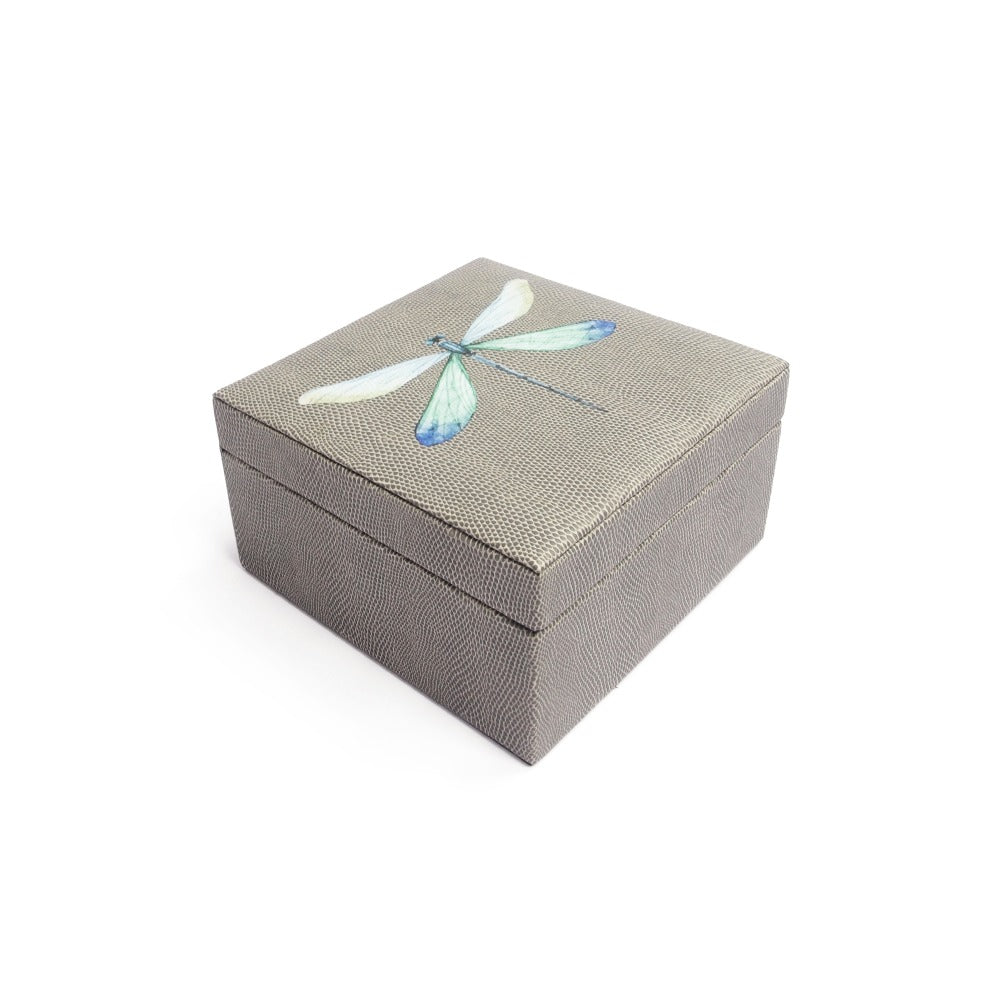 CAJA DE TE 4 REPTIL GRIS