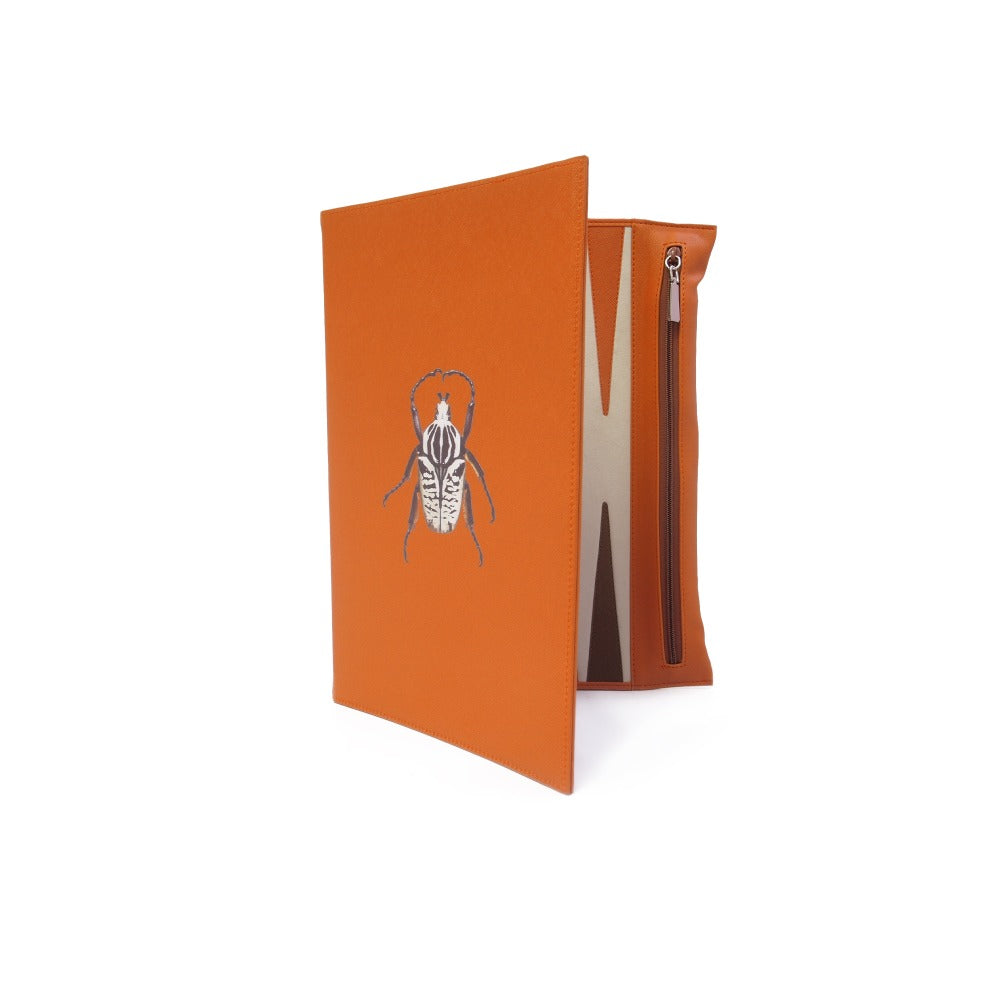 BACKGAMMON DE VIAJE FORRO NARANJA