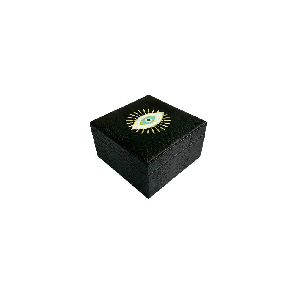 CAJA DECORATIVA CHICA NEGRO MATE