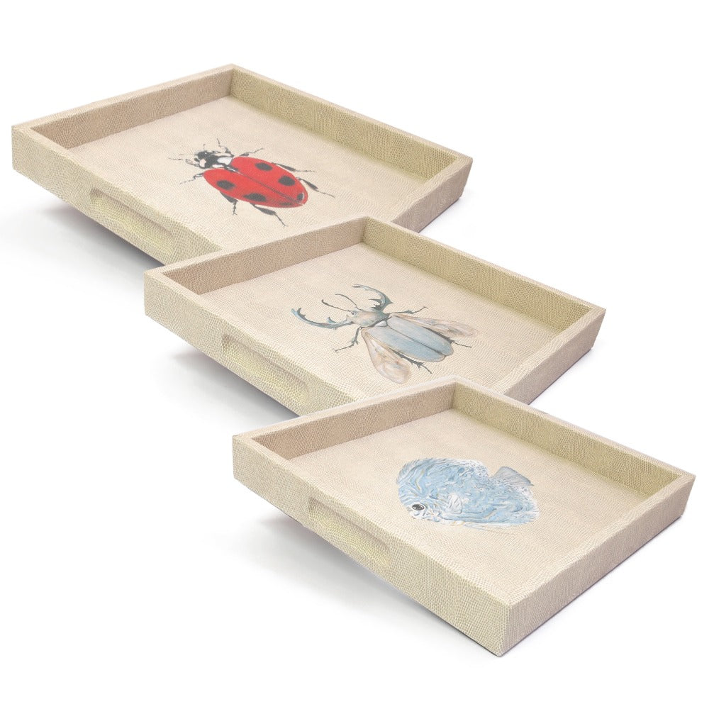 CHAROLA CUADRADA RAYITAS CARNE