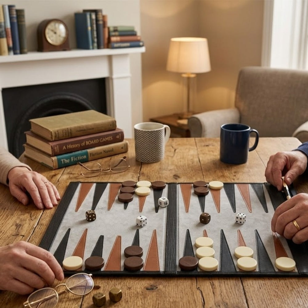 BACKGAMMON DE VIAJE NEGRO ARMADILLO