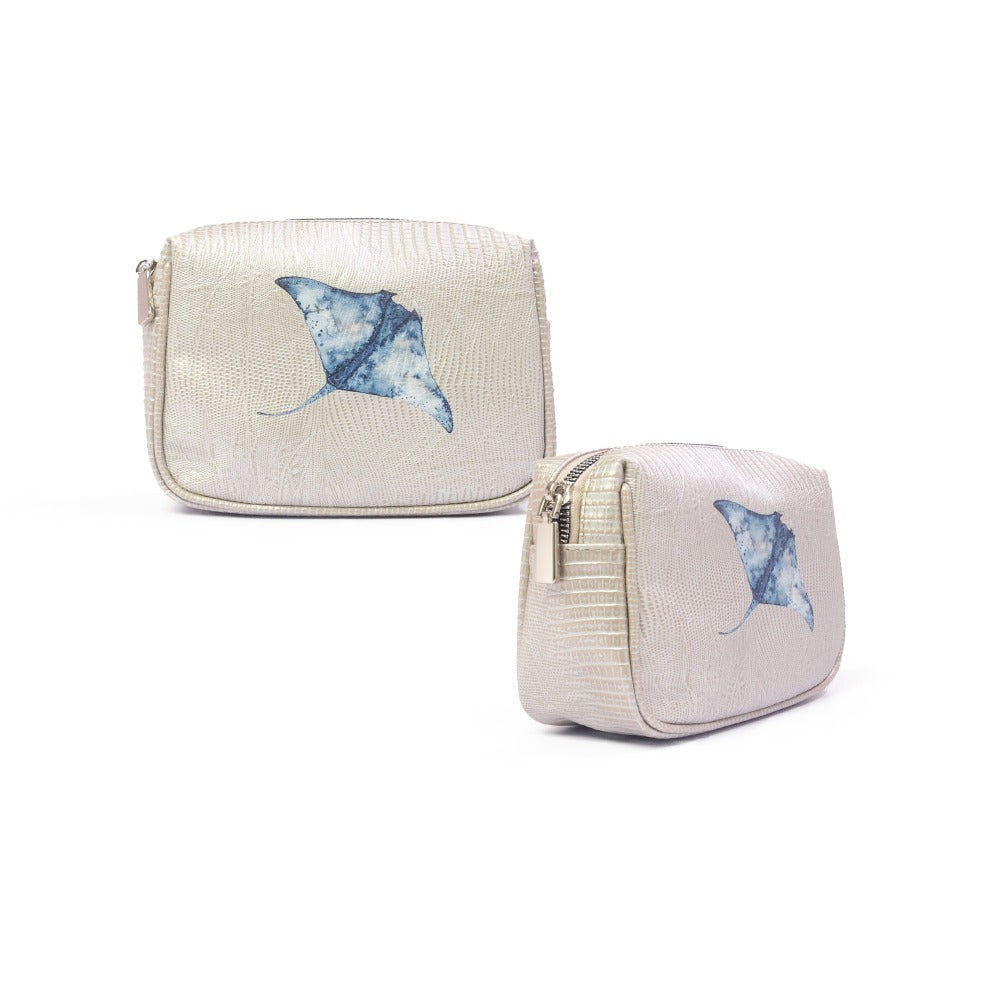 NECESER CHICO TEJUS PLATA BEIGE