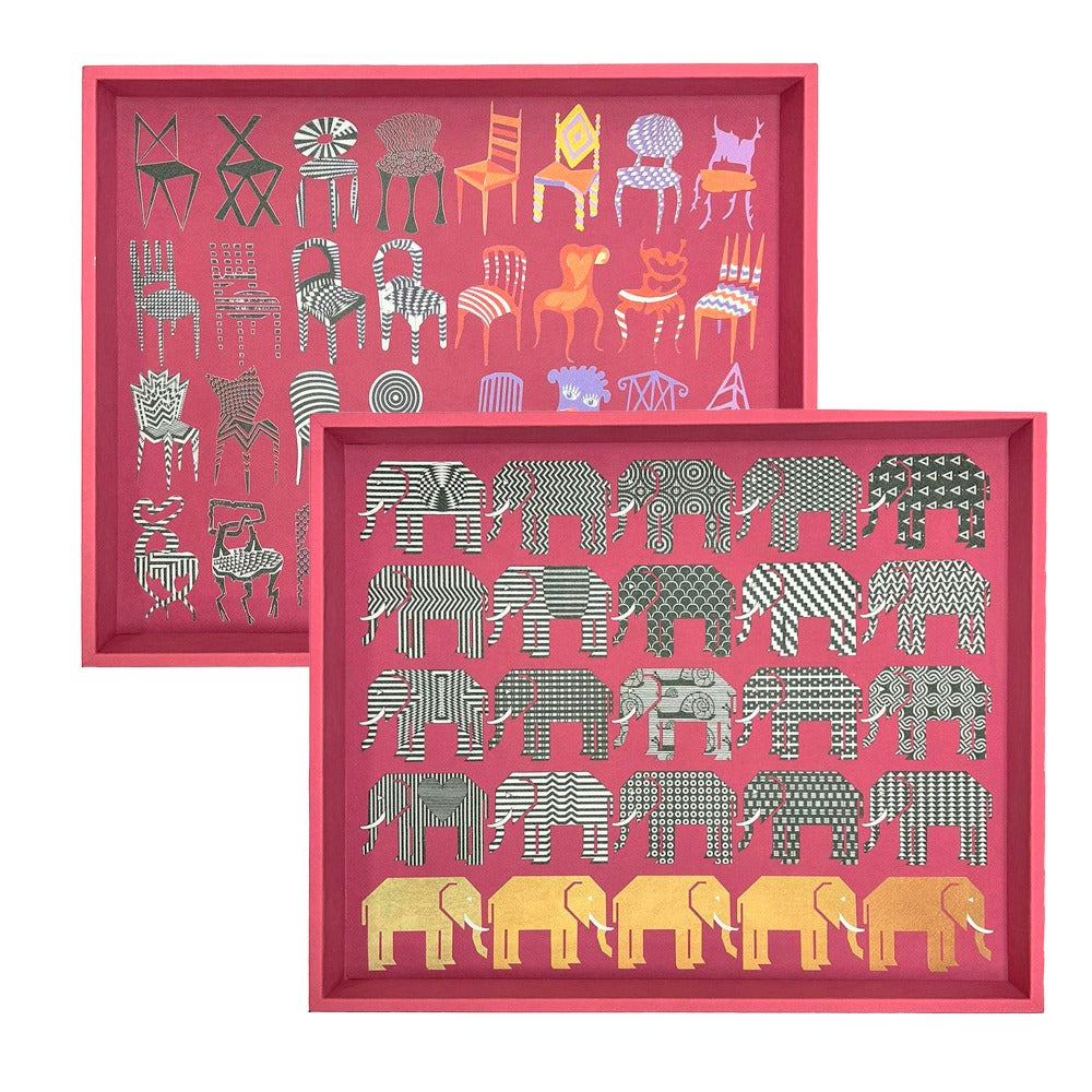 CHAROLA EXTRA GRANDE FORRO MAGENTA PEDRO FRIDEBERG