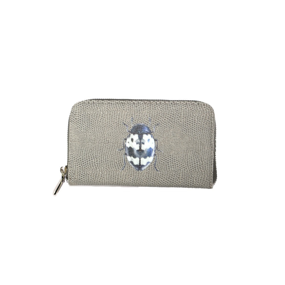 CARTERA MINI LICHA REPTIL GRIS